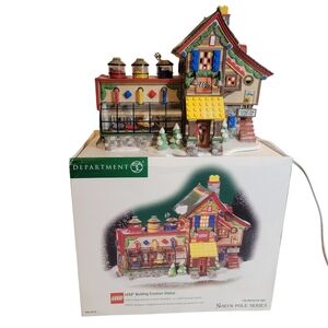 2001 LEGO Rare Dept 56 #56735 "Lego Building Creation Station" House
